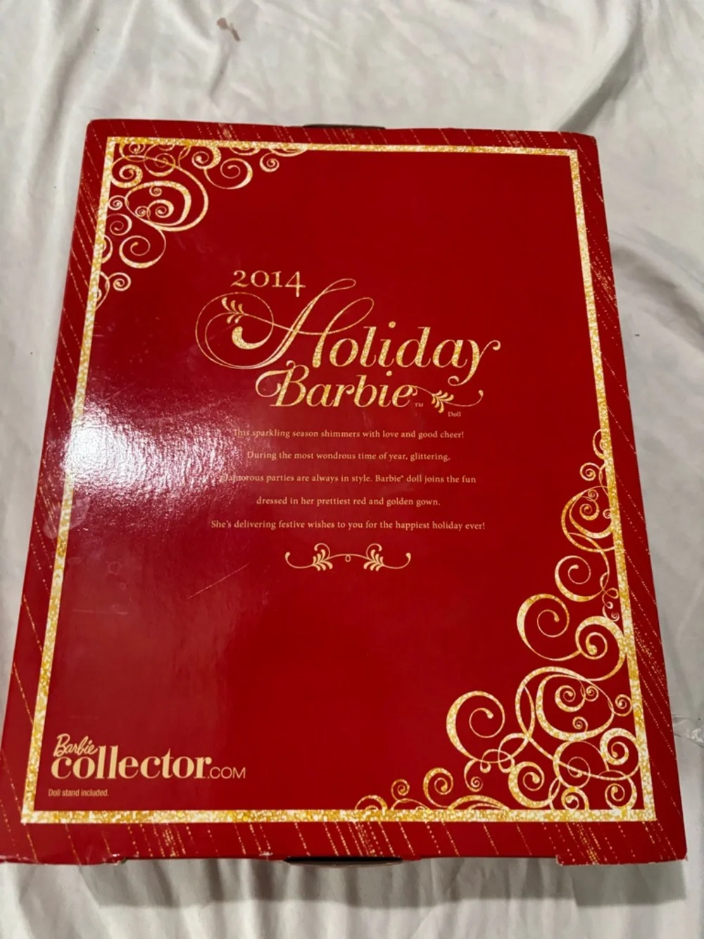 Barbie Holiday Collector Doll in Red and Gold Gown